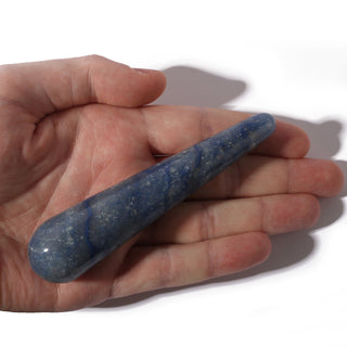 Blue Aventurine Rounded Massage Wand - Large #3 - 4 1/2" to 6" from The Rock Space