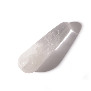 Clear Quartz A Rounded Massage Wand - Small #1 - 1 1/2" to 2 1/2" from The Rock Space