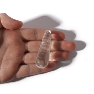 Clear Quartz A Rounded Massage Wand - Small #1 - 1 1/2" to 2 1/2" from The Rock Space