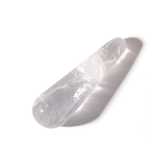 Clear Quartz A Rounded Massage Wand - Small #2 - 2 1/2" to 3 1/2" from The Rock Space