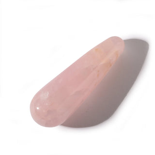 Rose Quartz A Rounded Massage Wand - Small #1 - 1 1/2" to 2 1/2" from The Rock Space