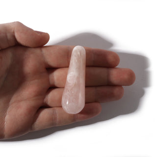 Rose Quartz A Rounded Massage Wand - Small #1 - 1 1/2" to 2 1/2" from The Rock Space