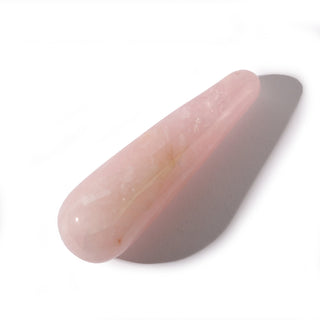 Rose Quartz A Rounded Massage Wand - Small #2 - 2 1/2" to 3 1/2" from The Rock Space
