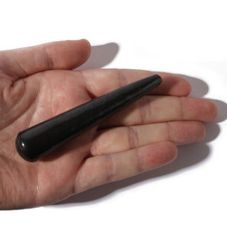 Shungite Rounded Massage Wand - Small #3 - 3 1/2" to 4 1/2"    from Stonebridge Imports