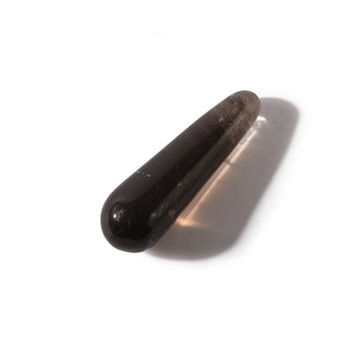 Smoky Quartz A Round Massage Wand - Small #2 - 2 1/2" to 3 1/2" from The Rock Space
