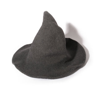 Modern Knit Wool Witch Hat Dark Grey   from The Rock Space