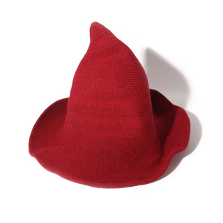 Modern Knit Wool Witch Hat Red   from The Rock Space