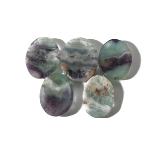 Fluorite Purple & Green Worry Stone - Pack of 5 from The Rock Space