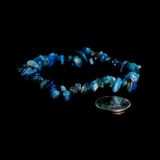 Apatite Blue Bead Bracelet from The Rock Space