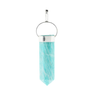 Amazonite Polished Point - 925 Silver Pendant from The Rock Space