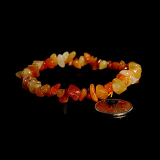 Red Aventurine Chip Bracelet    from Stonebridge Imports