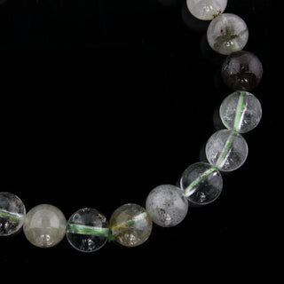 Phantom Quartz Green Round Bracelet - 8mm    from The Rock Space