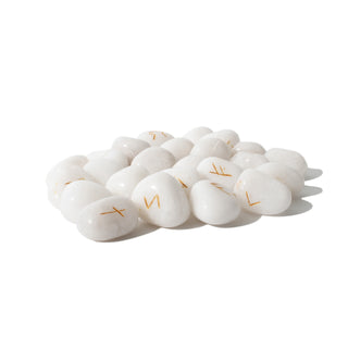 White Agate Runes Set from The Rock Space