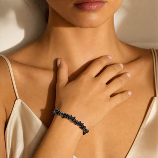 Agate Black Chip Bracelet (Enhanced) from Stonebridge Imports