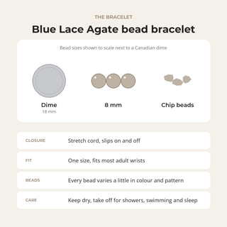 Agate Blue Lace Bracelet from Stonebridge Imports