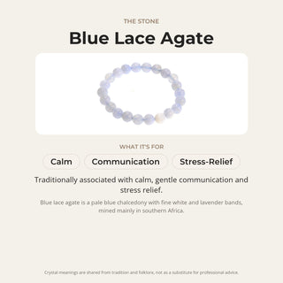 Agate Blue Lace Bracelet from Stonebridge Imports