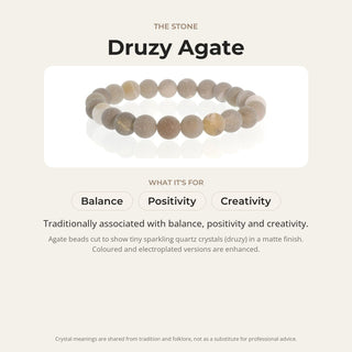 Agate Druzy Bead Bracelet from Stonebridge Imports