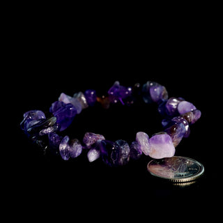 Amethyst Dark Chip Bracelet from Stonebridge Imports