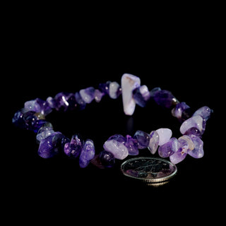 Amethyst Dark Chip Bracelet from Stonebridge Imports