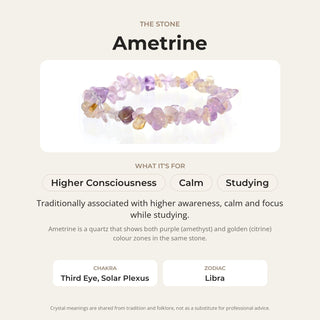 Ametrine Chip Bracelet from The Rock Space