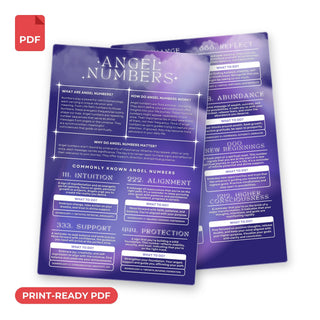 QuickStudy Guide 2.0 - Angel Numbers (PDF File) from The Rock Space