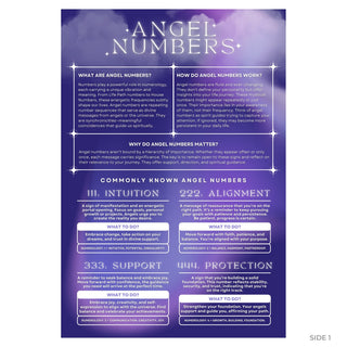 QuickStudy Guide 2.0 - Angel Numbers (PDF File) from The Rock Space