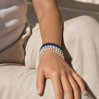 Angelite Round Bracelet - 8mm from The Rock Space