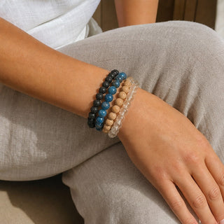 Apatite Blue Bead Bracelet from The Rock Space