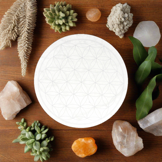 Selenite Charging Plate - Flower    from Stonebridge Imports