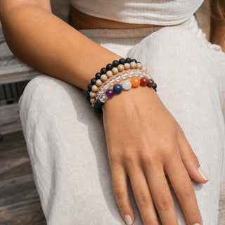 Black Lava Chakra Bracelet - 8mm from The Rock Space