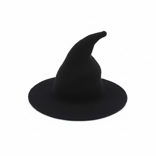 Wool Witch/Wizard Hat - Adult - Unisex Black from The Rock Space