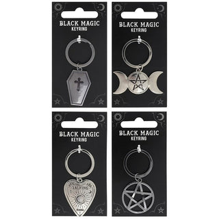 Black Gothic Magic Keyrings    from The Rock Space