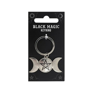 Black Gothic Magic Keyrings Triple Goddess   from The Rock Space