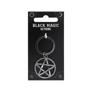 Black Gothic Magic Keyrings Pentagram   from The Rock Space