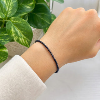 Blue Goldstone Bracelet - 2-3mm from The Rock Space