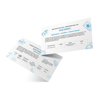 Stone Meaning Cards - Blue Kyanite - 10 Pack from The Rock Space