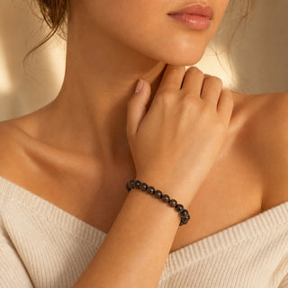 Bronzite Round Bracelet - 8mm from The Rock Space
