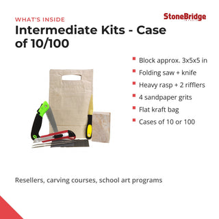 Soapstone Carving Kit - Intermediate Unassembled from The Rock Space
