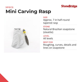 Carving Tool for Soapstone - Mini Rasp (For Carving Kits) from The Rock Space