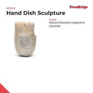Soapstone Hand Dish Sculpture from Stonebridge Imports
