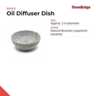 Soapstone Dish - Oil Diffuser from The Rock Space