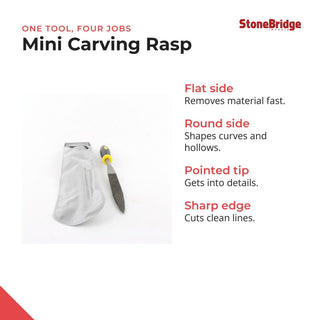 Carving Tool for Soapstone - Mini Rasp (For Carving Kits) from The Rock Space