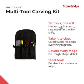 Soapstone Multi Kit Carving Tools from The Rock Space