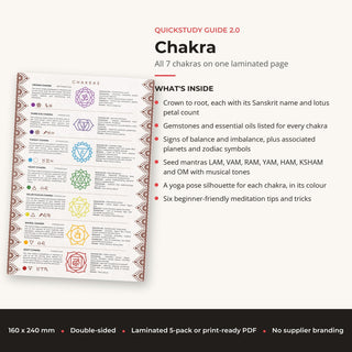 QuickStudy Guide 2.0 - Chakra (PDF File) from Stonebridge Imports