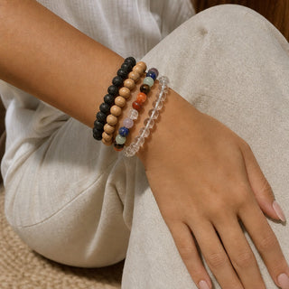 Chakra Stones Round Bracelet - 8mm from The Rock Space