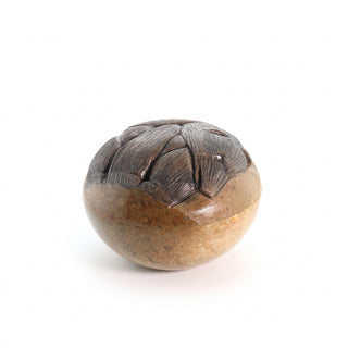 Soapstone Trinket Box - Carved - U#1 - 4" from Stonebridge Imports