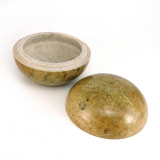 Soapstone Trinket Box - 4" Wide from The Rock Space