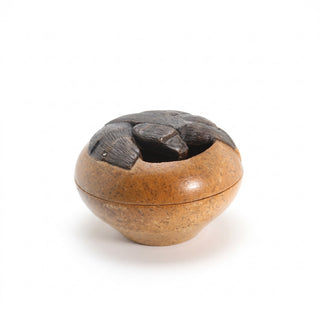 Soapstone Trinket Box - Carved - U#2 - 4" from The Rock Space