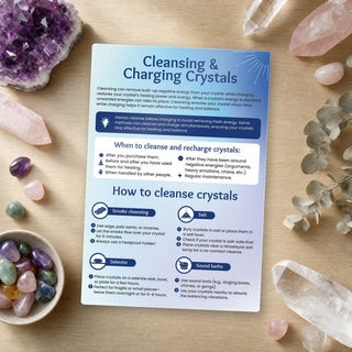 QuickStudy Guide 2.0 - Cleansing and Charging Crystals (PDF File) from The Rock Space