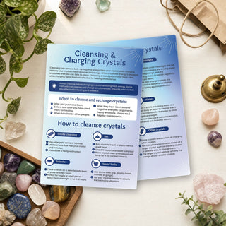 QuickStudy Guide 2.0 - Cleansing and Charging Crystals (PDF File) from The Rock Space